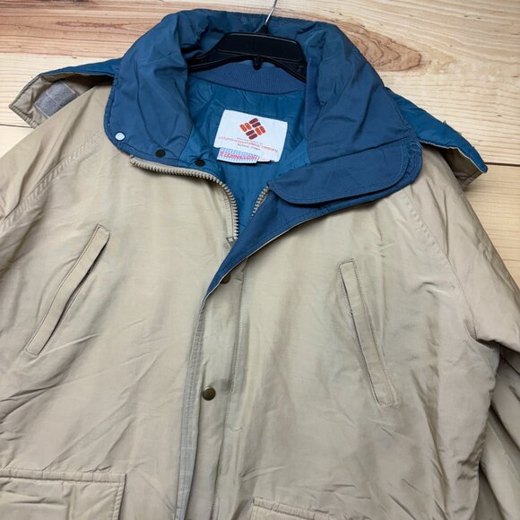 Vintage Columbia Jacket Mens XL Brown Full Zip Parka Technicloth Oregon 90s - Picture 2 of 16